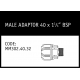 Marley Philmac Male Adaptor 40 x 1¼ BSP - MM302.40.32